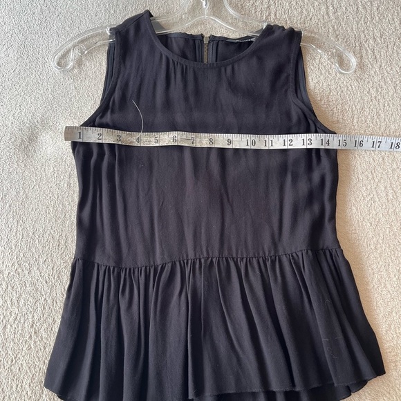 Talula Black Peplum Tank Top XXS - Picture 8 of 10